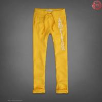 heren abercrombie and fitch elastisch sweatpants geel wit Style Store rmwab188